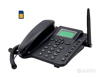 TELEFONO CON SIM CARD GSM DA TAVOLO CON BATTERIA