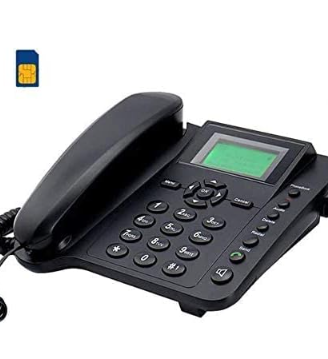 TELEFONO CON SIM CARD GSM DA TAVOLO CON BATTERIA