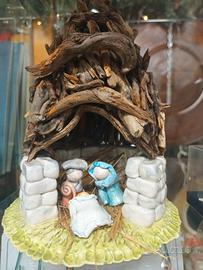 capanna presepio artigianale 