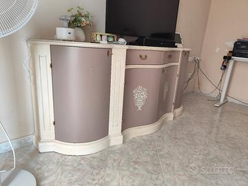 mobile country avorio e tortora decorato 