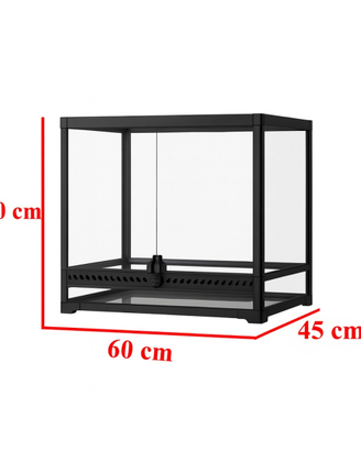 Terrario 60x45x60 Plastica e Vetro