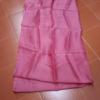 Tenda rosa in chiffon cm 256x150