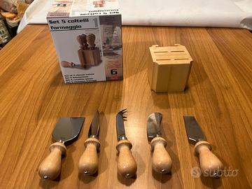 Set 5 coltelli formaggio