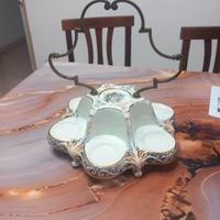 alzatina vintage capodimonte 