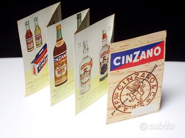 Cinzano depliant prodotti anni 60/70 vintage