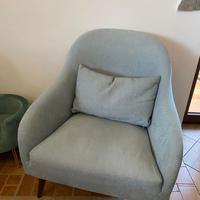 Coppia poltrone tessuto
