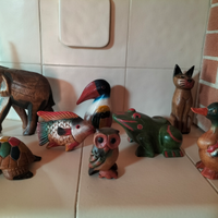 Set 8 animali in legno