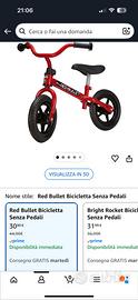 Bicletta per bambini senza pedali