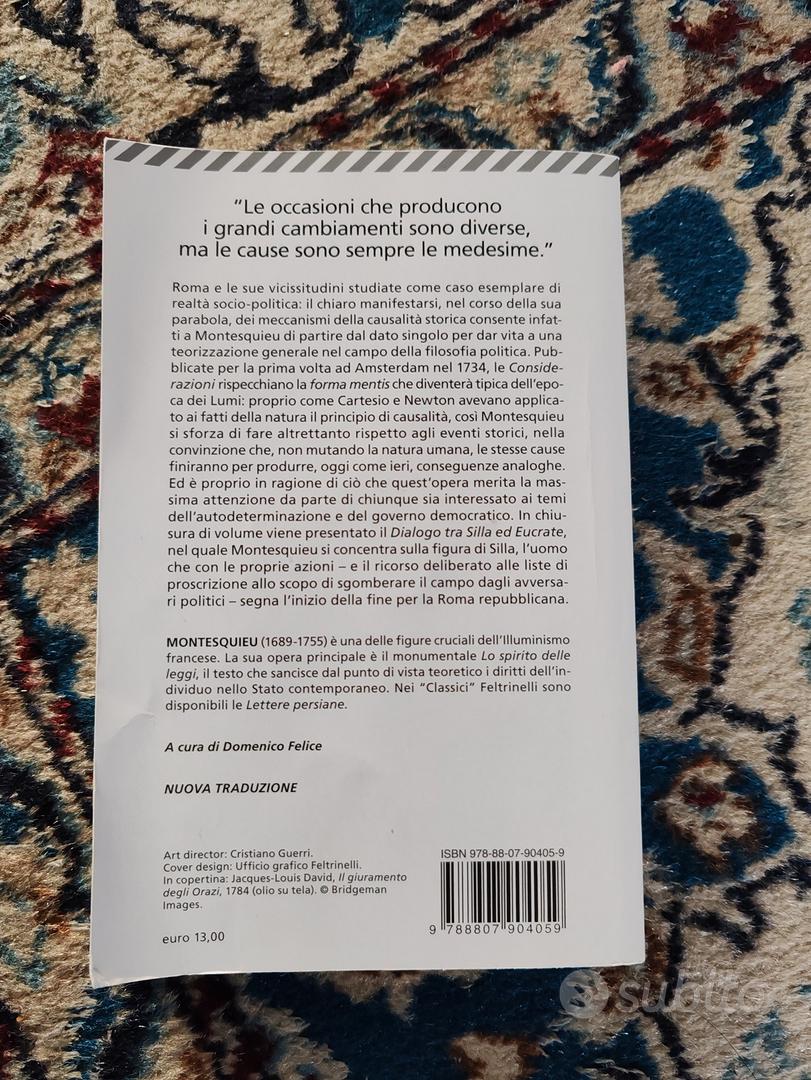 Libro di storia scritto da Montesquieu - Libri e Riviste In vendita a Ancona