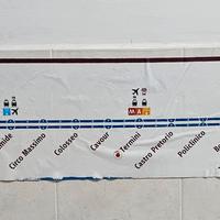 Striscia Treno Metro B anni 70/80 Fermate 