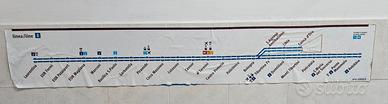 Striscia Treno Metro B anni 70/80 Fermate 