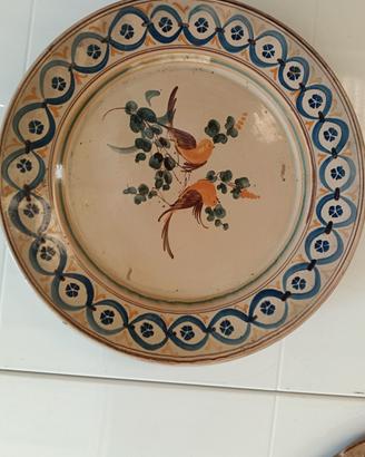 Piatto  ceramica Ciro Bonfante Grottaglie