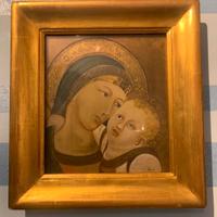 Quadro madonna con bambino