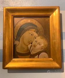 Quadro madonna con bambino