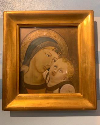 Quadro madonna con bambino