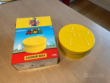 Scatola portabiscotti Super Mario in metallo
