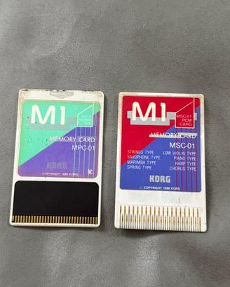Korg M1 memory card MPC-01 MSC-01 compatibili T3