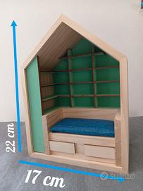 Mini libreria in legno