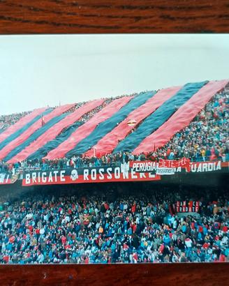 Foto tifo Milan anni 80 90 Fossa Brigate Ultras 