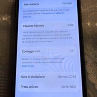iphone 15 pro  256 GB di colore  titanio naturale 