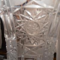 VASO DA FIORI IN CRISTALLO CON ROSONI