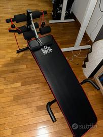 Panca inclinata allenamento palestra