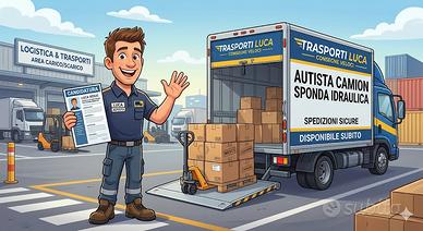 Autista esperto Patente B, anche sponda idraulica