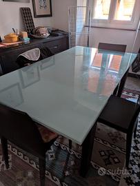 Tavolo cristallo temperato Callegari