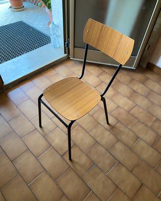 Sedie metallo/legno