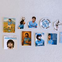 Lotto 10 stickers Maradona Napoli Argentina