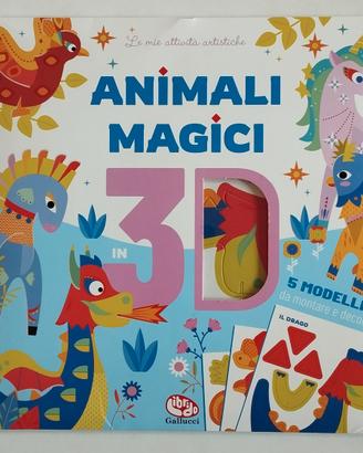 Libro Attività "Animali Magici in 3D"