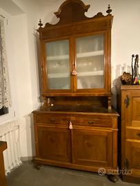 Credenza bottega romagnola  fine inizio XIX/XX sec