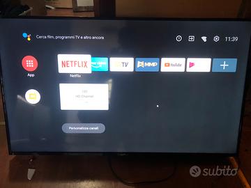 TV Smart Tech 55” – Funzionante (difetto schermo)