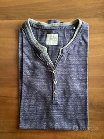 T-shirt blu rigata, uomo, taglia M, EDC