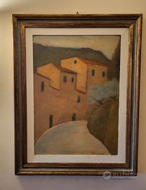 Quadro con paesaggio toscano di Ardengo Fossi