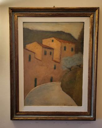 Quadro con paesaggio toscano di Ardengo Fossi