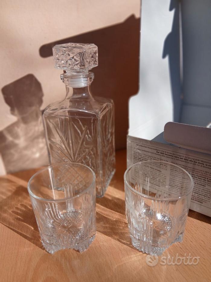 Bicchieri Da Whisky E Cocktail In Vetro Decorato E Cubetti Di Ghiaccio Set Da 12 Pezzi 88420992