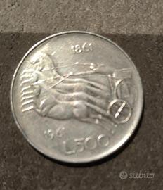 500 lire argento 