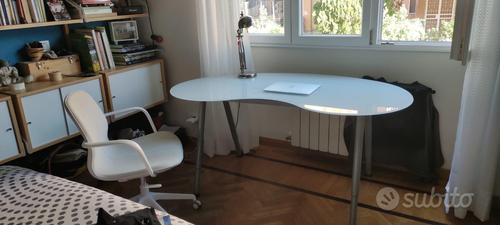 Malm Scrivania Scrivania Piano Vetro Ikea MALM Scrivania, Bianco, 140x65 Cm  IKEA Italia