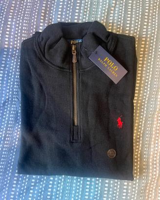 Felpa Quarter Zip Ralph Lauren Nera