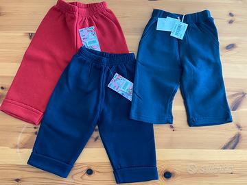 Pantaloni felpati 6-9 mesi e pantaloni 9-12 mesi