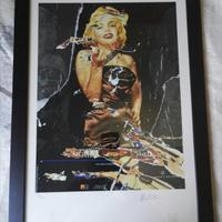 Quadro mimmo rotella-marilyn monroe