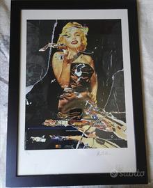 Quadro mimmo rotella-marilyn monroe