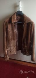 Giacca in vera pelle "vintage"