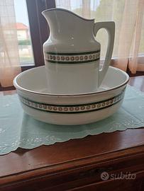 Set catino e brocca antico