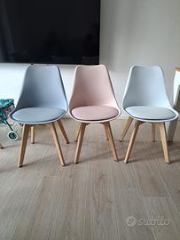 Sedie colorate interno