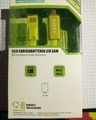 FILO CARICA BATTERIA LED SAM
