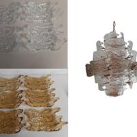 Vetri per lampadario in vetro di Murano di Mazzega
