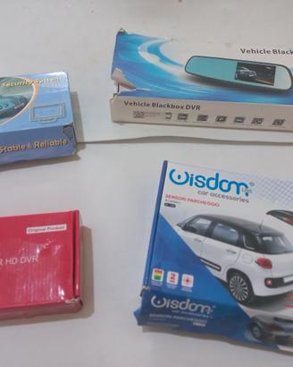 accessori auto lotto 4 pezzi 
