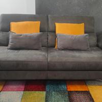 Divano moderno 3 posti grigio 